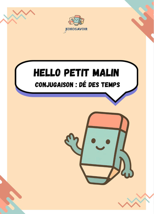 Jeu conjugaison : Dé du temps