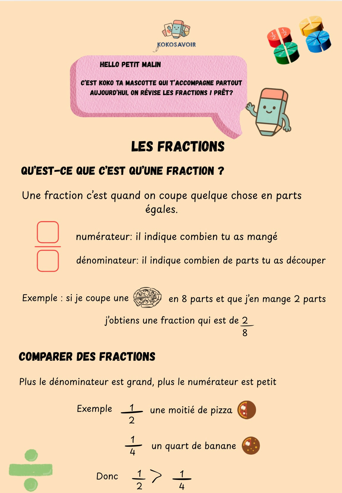 Jeux fractions