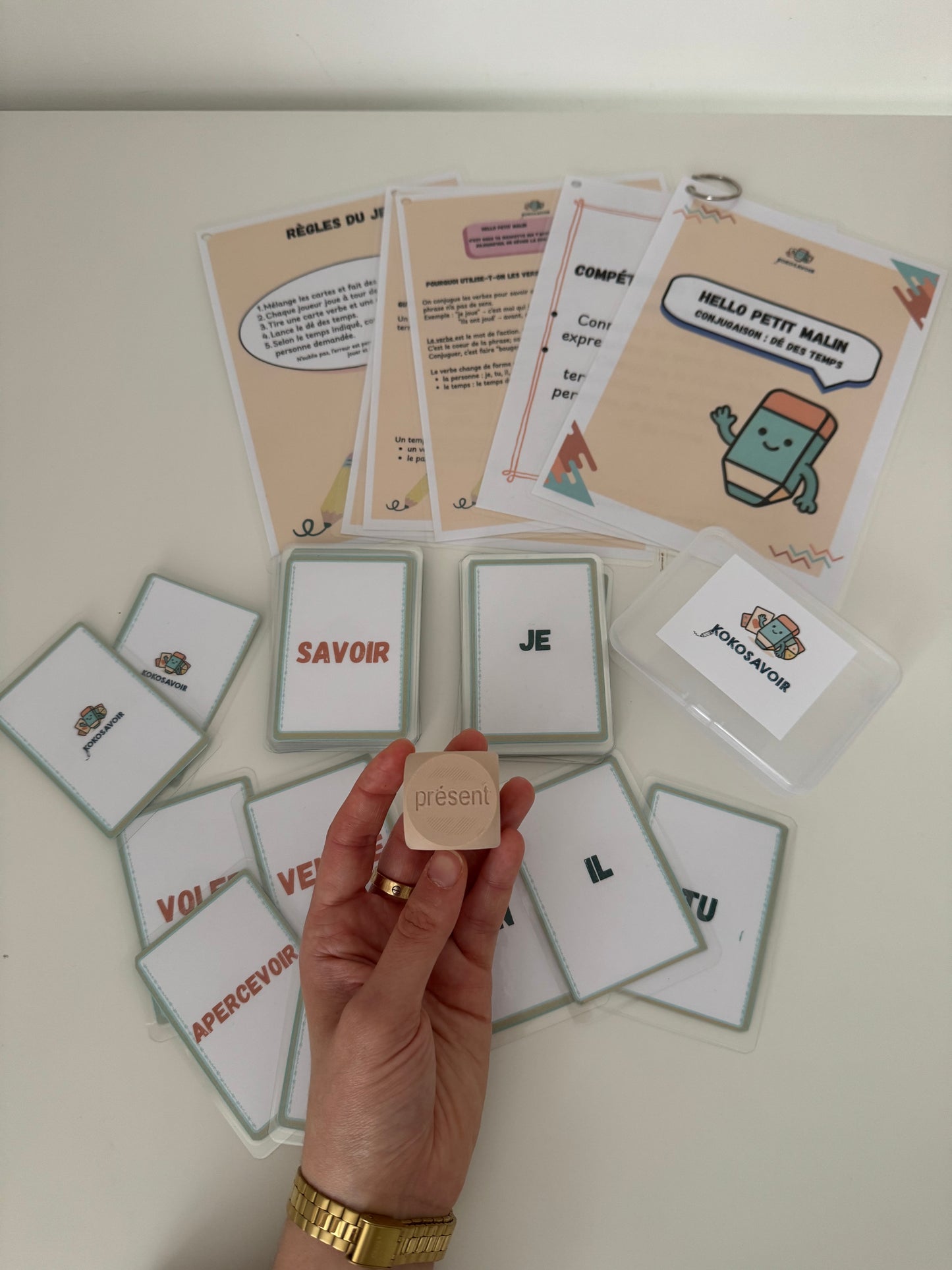 Jeu conjugaison : Dé du temps