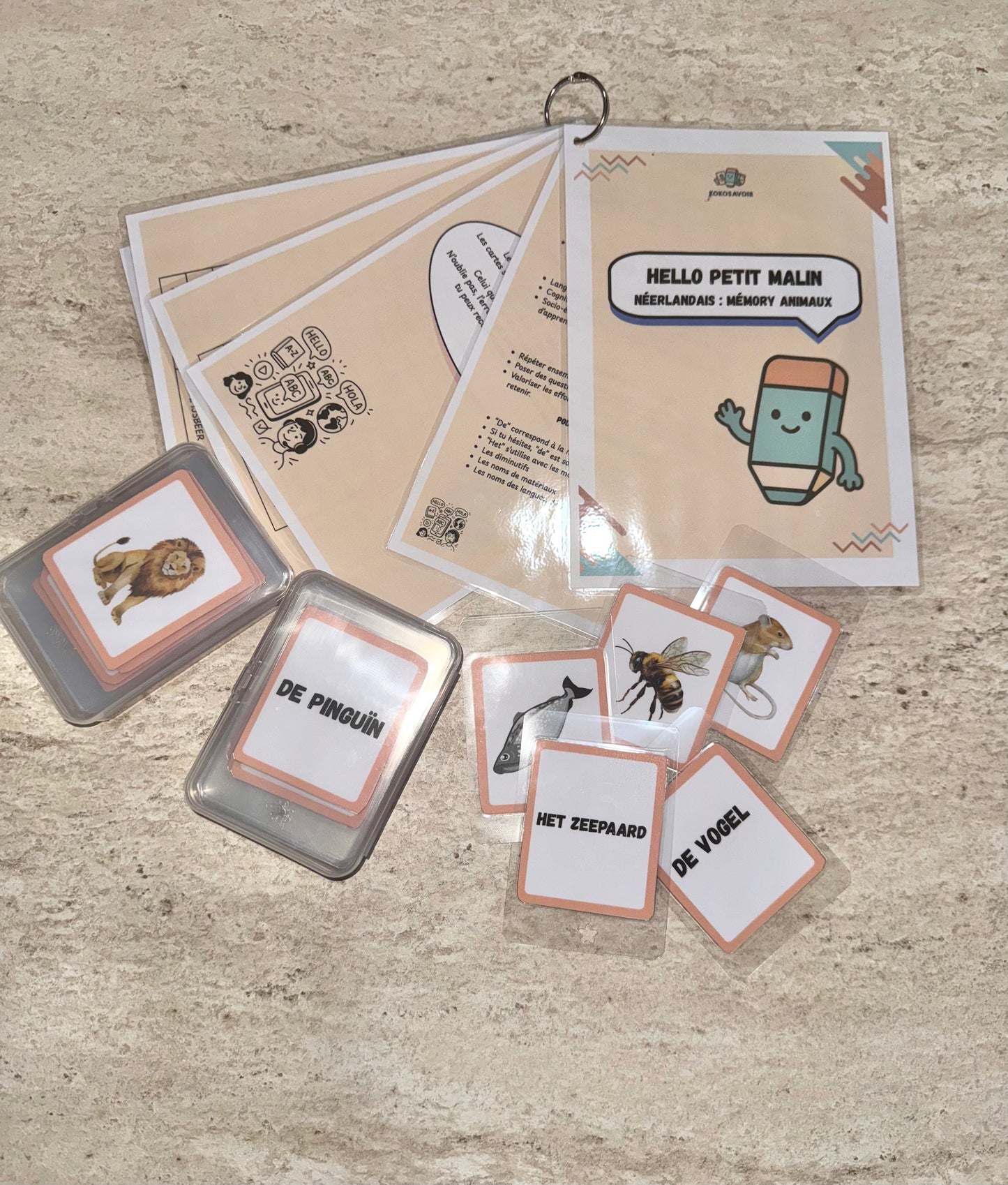 Atelier Memory en néerlandais: animaux