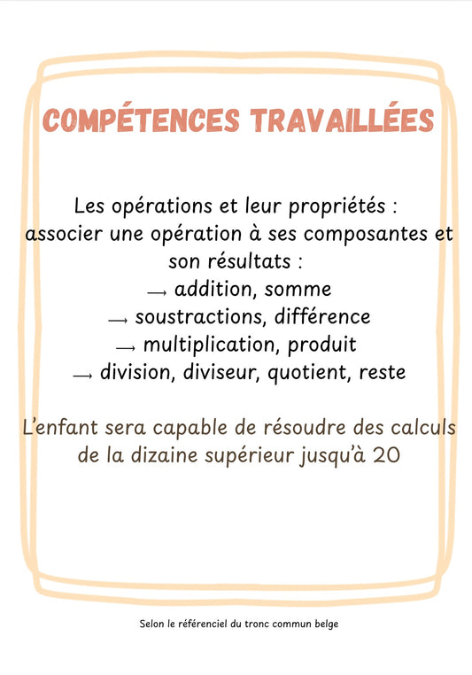 SpinMath additions et soustractions + maisons nombres de 2 à 9+ fiches d'exercices