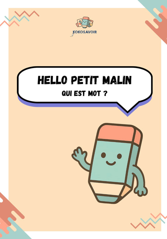 "Qui est mot" - Jeu sur les natures des mots